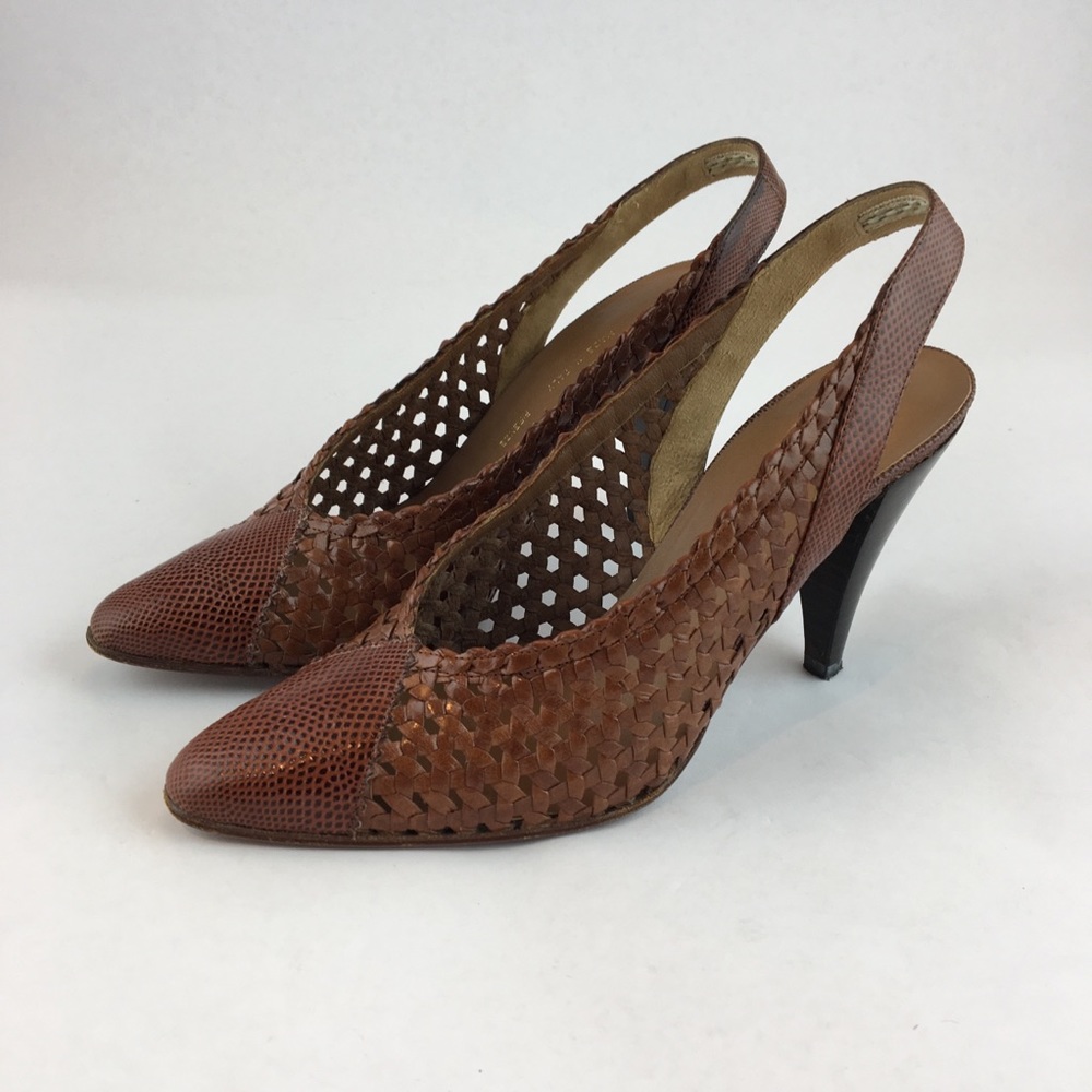 Petra Firenze Italian Leather Sling Back Size 6 🌸